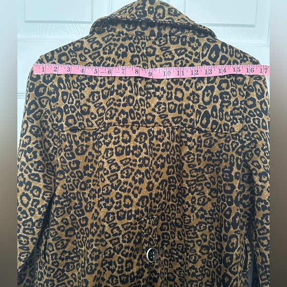 Leopard Print Double-Breasted Jacket - Picture 7 of 11